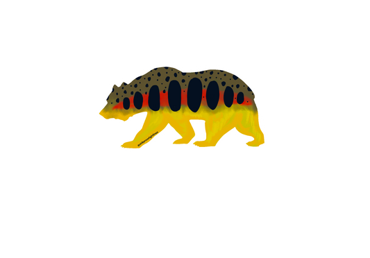 Bear Golden Trout Sticker