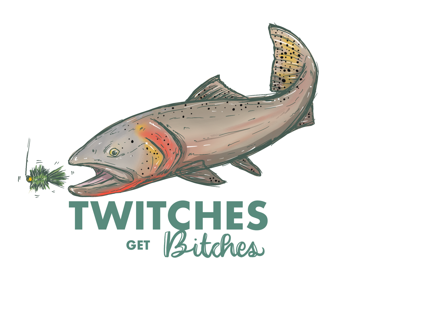 Twitches get Bitches Stickers